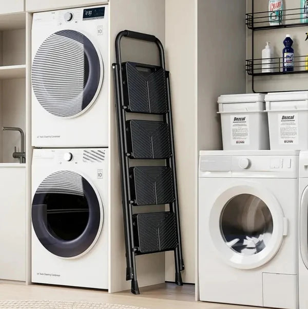 Escada Dobravel Antiderrapante Segurança 100% Onde Usar + Brinde